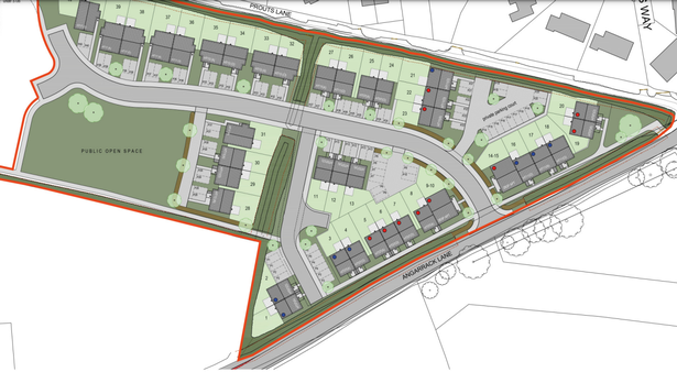 PA22/05411 | Outline application for 40 units with associated open space. All matters reserved except access (resubmission of PA